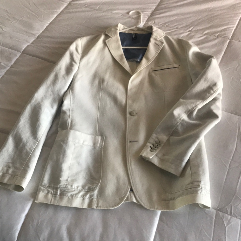 Hugo Boss off-white Cotton Blazer